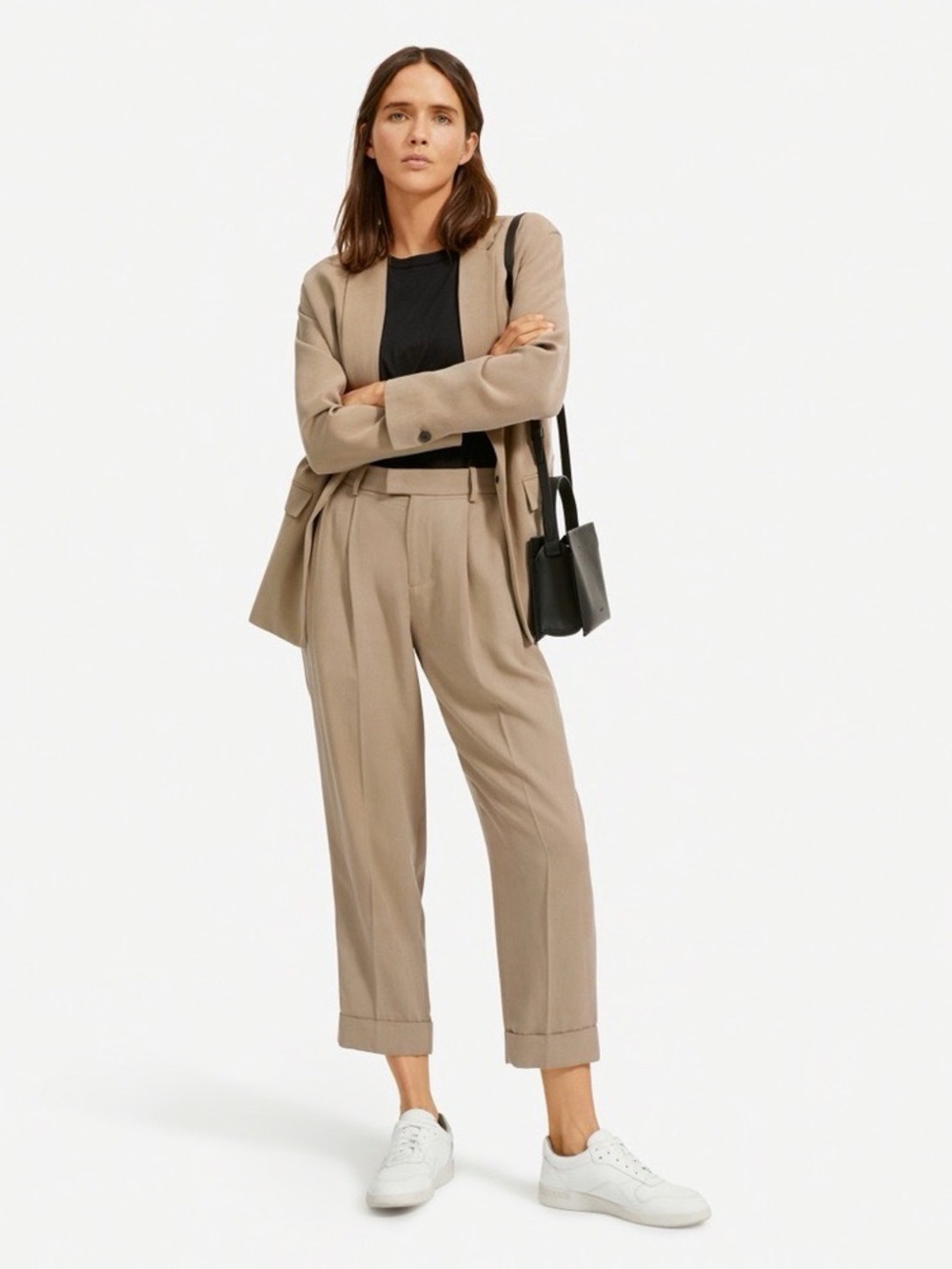 Everlane The Put-Together Pleat Pant in Clay